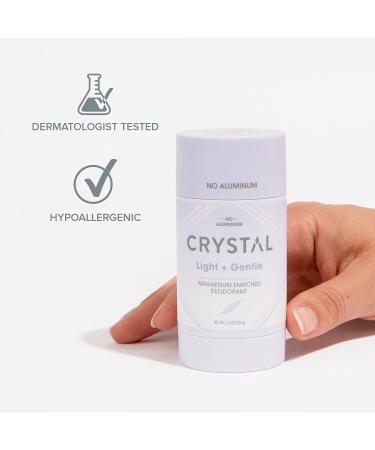 Crystal Magnesium Non-Irritating Deodorant Stick | Aluminum-Free, Baking Soda Free | Men and Women | Fights Odor Safely and Effectively | Light + Gentle Formula | 2.5 oz - Buy Online on GoSupps.com