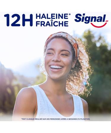 SIGNAL - Extra Intense Freshness Toothpaste - 12 hours of fresh breath - Extra long lasting - 96% natural ingredients (pack of 6x75ml) - Buy Online on GoSupps.com
