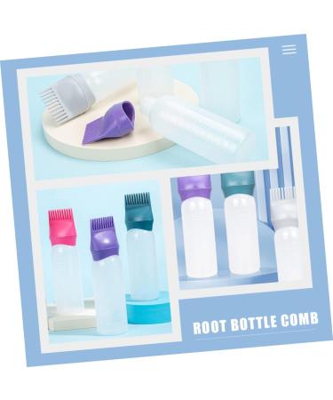 iplusmile Lot de 6 Flacons Applicateurs Peigne 100 Ml Plastique Vert Fonc et Violet Fonc pour Coloration et Huile Capillaire Usage Professionnel et Particulier pour Teinture - Buy Online on GoSupps.com