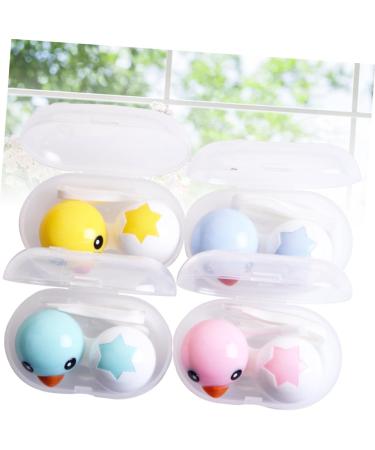 Healeved Contact Lens Container - 4 Piece Case for Invisible Colored Lenses | LINSSHOLDER - Durable & Convenient Lens Holder - Buy Online on GoSupps.com