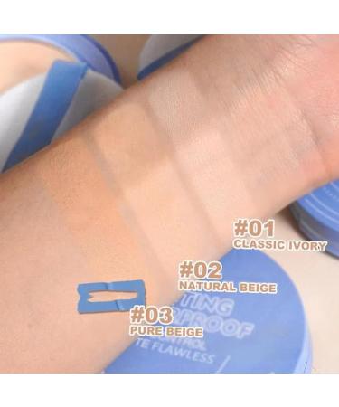 GAGK Matte Perfection Pressed Powder Matte Wet and Dry Powder Oil Control Face Pressed Powder Matte Smooth Setting Powder Waterproof Long Lasting Finishing Powder (Classic Ivory 2Pcs) - Buy Online on GoSupps.com