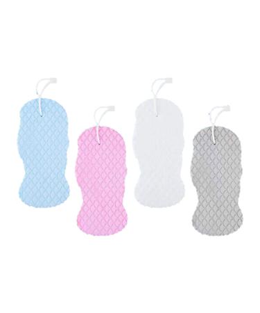 CHPBOLLY 4 PCS Exfoliating Bath Sponge for Shower  Reusable Shower Sponge Scrubber for Body  Super Soft Loofah Bathing Accessories  (UJ13216WV9J54ON1ZF) All Color