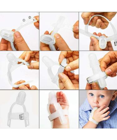 Shop Homeriy Baby Thumb Sucking Finger Protection - Adjustable Silicone Bite Ring for Infants | Transparent Design for Comfort - Buy Online on GoSupps.com