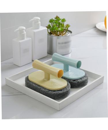 Solustre 3-in-1 Cleaning Brush & Dishwash Pad - Effective Kitchen Scrubbing & Scouring Solutions for Effortless Cleaning - Buy Online on GoSupps.com