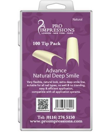 Pro Impressions Advance Natural Deep Smile 50 Nail Tips Size 9 - Buy Online on GoSupps.com
