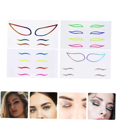  POPETPOP POPETPOP 8 Sets Colored Eyeliner Stickers Self-Adhesive Eyeliner Stickers Makeup Tape Waterproof Adhesive Tape Elegant Paper Eyeliner Decals - Buy Online on GoSupps.com
