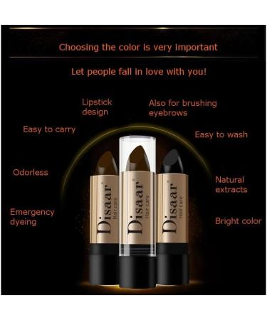 DISAAR BEAUTY Disaar Beauty Hair Care Balm Hide White Grizzle Hair Color Lipstick 10G (BROWN) - Buy Online on GoSupps.com