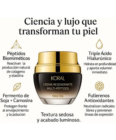  KORAL KORAL. Multi-peptide regenerating cream night face cream 50 g - Buy Online on GoSupps.com
