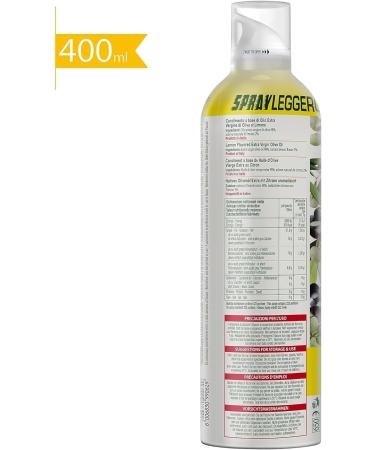  Italian Gourmet E.R. SPRAYLEGGERO Pack of 3 bottles of extra virgin olive oil flavored with lemon 400 ml thanks to the practical sprayer you can save up to 90% of the oil + 400 g gourmet Italian polpa - Buy Online on GoSupps.com