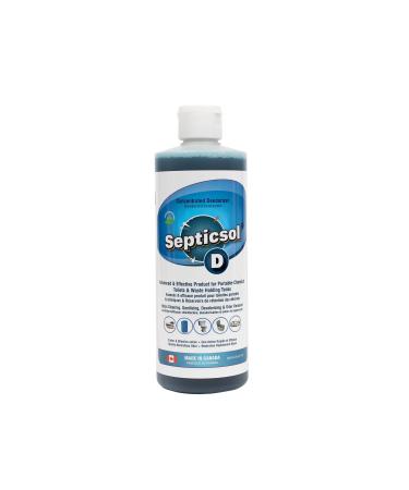 Septicsol-D, Septic Tank Treatment, Concentrated Deodorizer, 500 ml, Remove Unpleasant Odor in Liquid Very Quickly, Ideal for Septic Tank for Household, RV, Marine and Portable Toilet