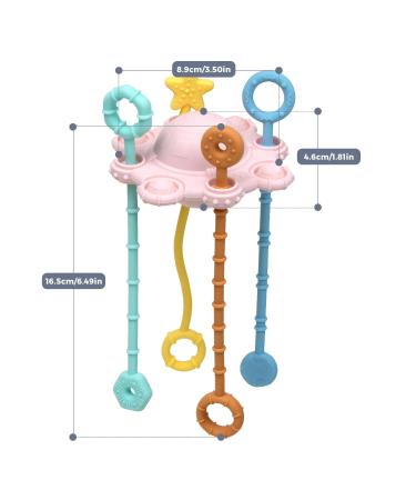Buy Generic Babies Pulling Spring Authority Spinner Toys | Safe Montessori Sensor Toys for Toddlers - Pink Interactive Play for Early Development - Buy Online on GoSupps.com