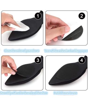 10 Pairs Black Non-Slip Adhesive Shoe Pads for High Heels - Anti-Slip Sole Protectors - Buy Online on GoSupps.com
