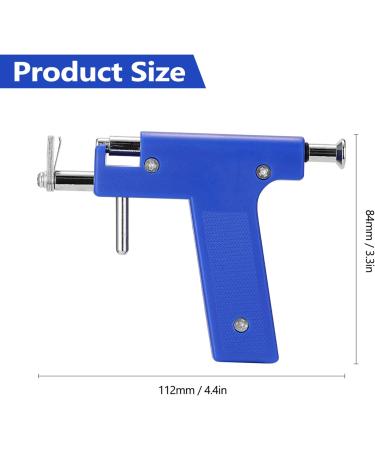 Bounv Ear Piercing Gun Set - Stainless Steel with 98 PCS Stud Earrings for Ear Body Lip Nose & Navel - Professional Piercing Kit for Safe Home Use - Buy Online on GoSupps.com