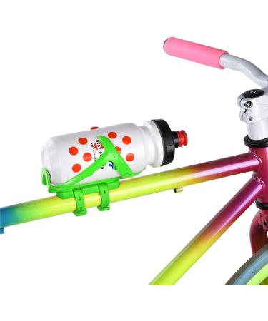 ZONKIE Green Bicycle Bottle Cage - Plastic Bike Holder with Mounting Base - Buy Online on GoSupps.com