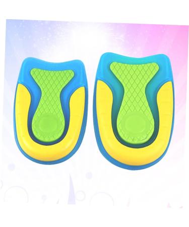 Healvian Silicone Heel Cup Cushion Inserts - Orthotic Insoles for Men and Women, Gel Half Insole Pads for Arch Support - 2 Pairs, Assorted Colors - 11.3X7.5 CM - Buy Online on GoSupps.com