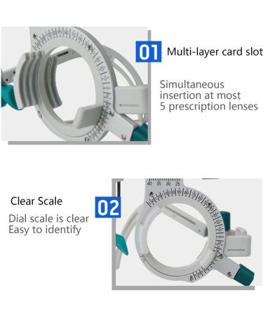 Cicolo Adjustable Optical Test Lens Frame | Universal Optometric Test Frame PD 48-80 mm | Titanium Optics for Eye Tests - Buy Online on GoSupps.com
