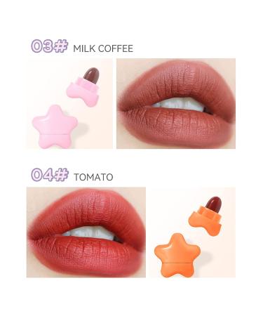6-Color Mini Matte Star Capsule Lipstick Set - Long Lasting & Non Stick Cups - Velvet Portable & Candy Colour - Perfect for All Occasions - PINK - Buy Online on GoSupps.com