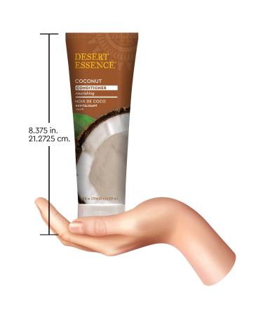 Desert Essence Coconut Conditioner 8oz (Pack of 3) - Strong, Healthy Hair with Coconut, Jojoba & Sunflower Oils - Restores Natural Luster - Refreshing Scent - Buy Online on GoSupps.com