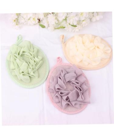 4pcs Colorful Flower Bath Balls - Soft Loofah Sponges for Shower & Cleaning | Pure Mesh Body Scrub Gloves - Buy Online on GoSupps.com