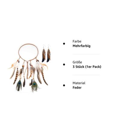 Buy Indian Headband | Czemo Boho Feather & Tassel Hairband for Women Hippie Peacock Style - Buy Online on GoSupps.com