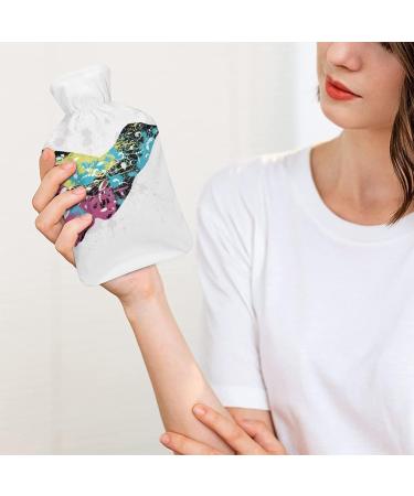 Hot Water Bottle with Lid - Hummingbird Rubber Bag for Pain Relief Cramps & Foot Warmer | Hot & Cold Therapy - Buy Online on GoSupps.com