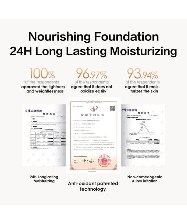 Carslan Sheer Liquid Foundation with Hydrating Serum | 24H Long-Lasting Moisturization | Medium to Full Coverage | Anti-Aging Formula | Dewy Healthy Skin | W01 Nude Beige 1 Fl Oz - Buy Online on GoSupps.com