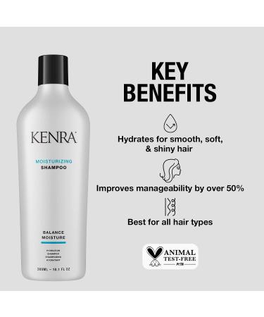 Kenra Moisturizing Shampoo & Conditioner | Hydrates for Smooth, Soft & Shiny Hair | 33.8 Fl Oz | Improves Manageability & Adds Shine | All Hair Types - Buy Online on GoSupps.com