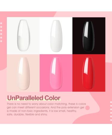 6 Colors Nail Dipping Powder Kit - Dipping Powder for Beginners - Classic All Seasons Tones French Nail Art Starter Manicure Salon DIY at Home - No Needed Nail Lamp Curing - Buy Online on GoSupps.com