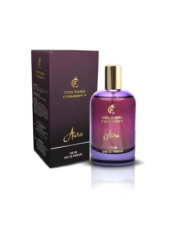 Cool Flames Luxury Aura Unisex Eau De Parfum with Whiskey Vanilla Sandalwood & Patchouli Premium Long Lasting Smoky & Spicy Fragrance Scent Perfume for Men & Women 100 ML