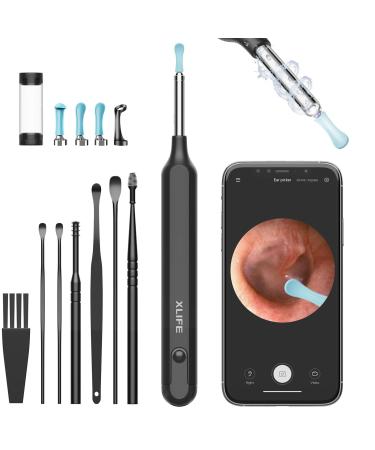 Ear Wax Removal Tool Ear Cleaner with 1080P HD Camera Otoscope with Light Ear Cleaning Kit with 7 Pcs Ear Set Earwax Removal Kit with 6 LED Lights Ear Camera for iPhone iPad Android Phones
