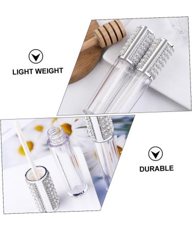 IMIKEYA Lot de 10 Flacons de Brillant L vres Vides 5 Ml Transparents en Verre Rechargeables Adapt s au Maquillage Diy pour Cosm tiques et Soins des L vres Usage Personnel et Pr sent - Buy Online on GoSupps.com