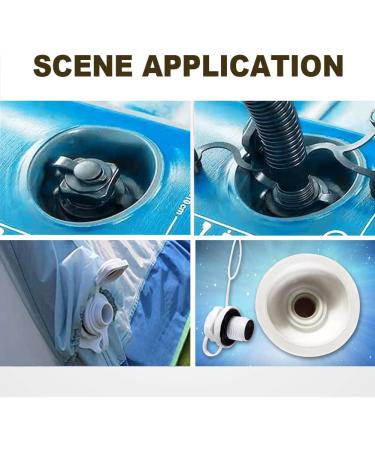 4Pcs Kayak Raft & Air Mattress Plug Replacement Set - White Spiral Air Valves for Inflatable Boats, Kayaks, and Airbeds - Buy Online on GoSupps.com