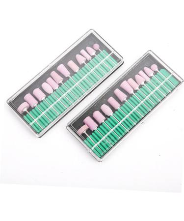Ipetboom Nail Grinding Head 2 Nail Drill Bits Nail Drill Tool Grinding Head Manicure Manicure Drill Bits - Buy Online on GoSupps.com