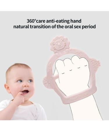 Buy 2 Pink Silicone Baby Bite Toys & Cake Stuff - Calming & Pain-Relieving Gloves - Buy Online on GoSupps.com