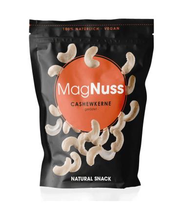 Magnuss Gently Roasted Cashew Nuts | Unsalted Crunchy Snack | 6x200g Supply | High-Protein Healthy Treat - Buy Online on GoSupps.com