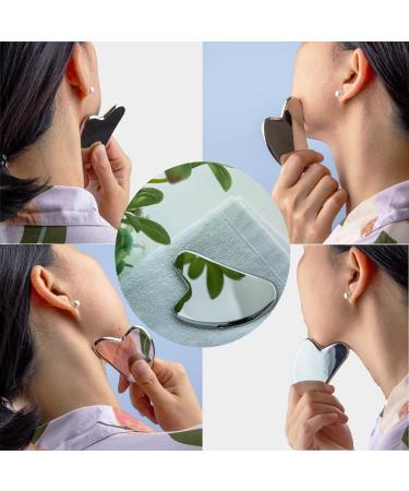 FeelFree Sport Stainless Steel Gua Sha Tool | Facial & Body Massage Acupuncture Therapy Spa Treatment - Buy Online on GoSupps.com