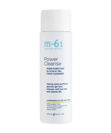 M-61 Power Cleanse- 8.4 oz.- Pore refining and exfoliating gel cleanser with glycolic  vitamin B5 & tea tree extract 8.4 Fl Oz (Pack of 1)