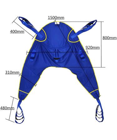 Lift Sling for Toileting Full Body Patient Transfer Lifter Portable Foldable Patient Hoist Sling Stair Transfer Belt Commode Divided Leg Sling for Elderly Disabled - Buy Online on GoSupps.com