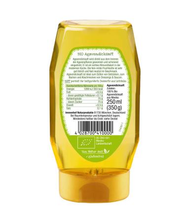 Immenhof Organic Agave Syrup 350g - Naturally Good in Practical Dispenser | International Shipping Available - Buy Online on GoSupps.com