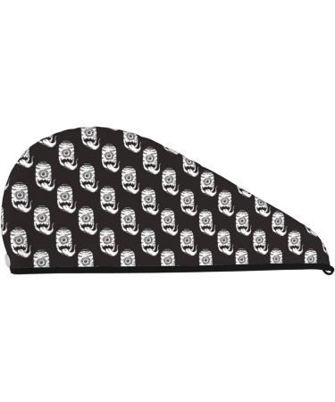 Vintage Lantern Ghost Microfiber Hair Towel - Soft Super Absorbent Hair Wrap for Women | Quick Dry Coral Velvet Cap for Long Curly & Thick Hair - Buy Online on GoSupps.com