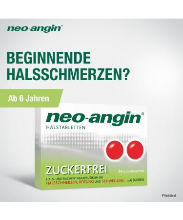 Neo-Angin Sugar-Free Half Tablets for Sore Throat | 2-Pack (48 Pieces) | Sucking Tablets for Adults & Kids | Fast Relief - Buy Online on GoSupps.com