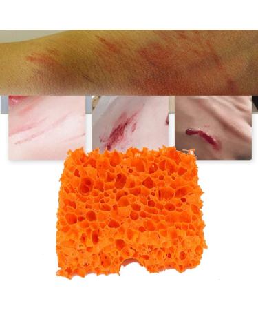 Verdant Touch Makeup Wound Sponge FX Blood Scar Stubble Effect Wound Makeup Stipple Sponge for Halloween Xmas (Large Hole) - Buy Online on GoSupps.com