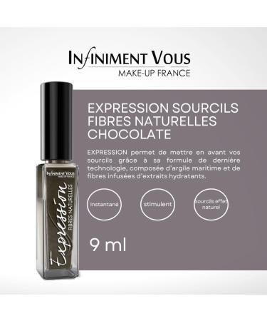 Infiniment Vous Make Up France- Eyebrow Makeup Expression Eyebrows Natural Fibers Chocolate Color Mascara Eyebrow Pencil Eyebrow Mascara Eyebrow Fixer Makeup Eyebrow Coloring - Buy Online on GoSupps.com