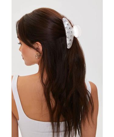 Shop Lily & White Ivybone Acrylic Heart Shape Rhinestone Hair Clips - Durable Medium Jaw Claw Clips for Women | Stylish Hair Accessories HC2122A - Buy Online on GoSupps.com