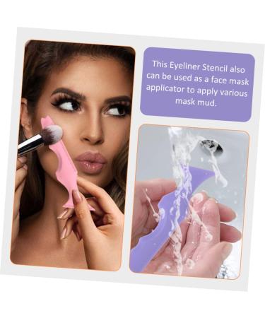 POPETPOP Makeup Toolkit 2 Reusable Eyeliner Stencils for Eyebrows for Smooth Application - Buy Online on GoSupps.com