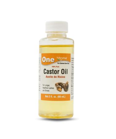 Arymar 100% Pure Castor Oil Cold Pressed and Natural Moisturizer for Hair Skin and Scalp 2 Fl Oz 2 Fl Oz (Pack of 1)