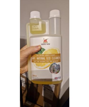 Natural Citrus Lemon Cleaner 500ml - Makes 20 Litres - Cleans Degreases Kitchen Surfaces Grills Oven Bathroom Floor - Window Glass Greenhouse Tools Pots - Sticker Remover - Seedzbox - Buy Online on GoSupps.com