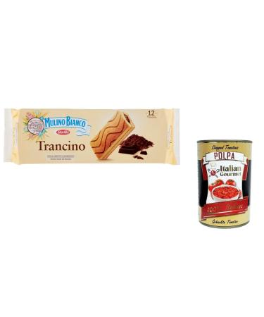 Italian Gourmet E.R. Mulino Bianco Trancino Snack without Additives or Preservatives 396 g + Italian Gourmet Polpa 400 g