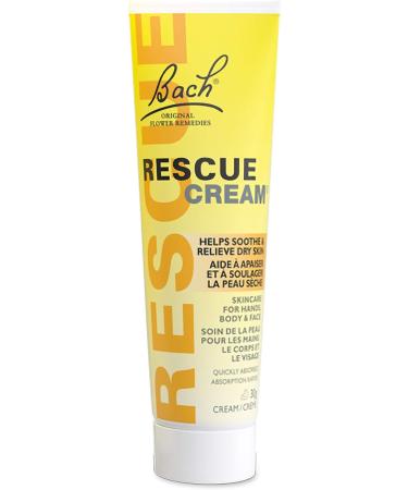 Rescue Remedy Bach RESCUE Cream Hydrating Skincare for Hands Body and Face Shea Butter Natural Flower Essence Fragrance-Free Paraben-Free 30g (Pack of 1) - Buy Online on GoSupps.com