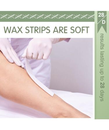 Wax Paper Wax Strips waxing strips paper hair removal strips Easy to cut for legs chest back and face - No wax - Pack of 100 Strips 100 count (Pack of 1) White - Buy Online on GoSupps.com